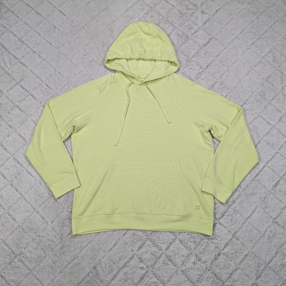 ATM Hoodie Men's XL Green Neon Cotton French Terry Anthony Thomas Melillo Raglan